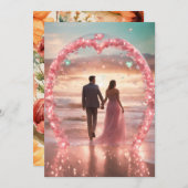 "Vier liefde: Elegante Verlovingen Kaart " (Voorkant / Achterkant)