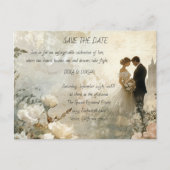 Vier liefde en vreugde met een huwelijksuitnodigin uitnodiging briefkaart (Voorkant)