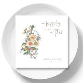 Vier liefde! Gepersonaliseerde Wildflower bruiloft Servet