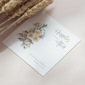 Vier liefde! Gepersonaliseerde Wildflower bruiloft Servet