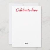 Vier Liefde: hipster vintage valentijnsdag Feestdagenkaart (Achterkant)