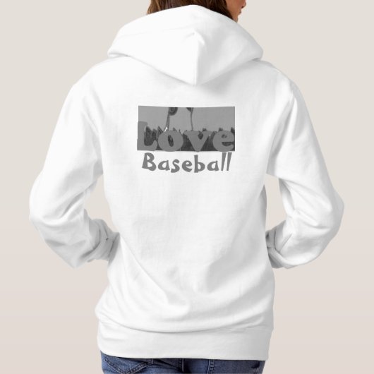 Vier Liefde % Honkbal met onze stijlvolle hoodie (Achterkant)