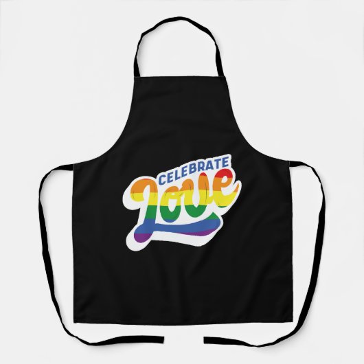 Vier Liefde - LGBTQ Design Schort (Voorkant)