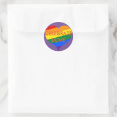 Vier Liefde Pride Sticker (Tas)