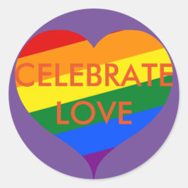 Vier Liefde Pride Sticker