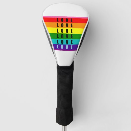 Vier liefde, trots en authenticiteit golfheadcover (Voorkant)