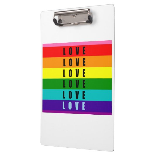 Vier liefde, trots en authenticiteit klembord (Links)