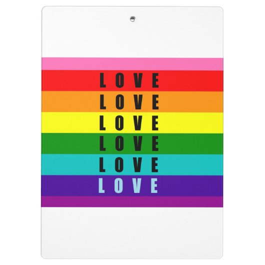 Vier liefde, trots en authenticiteit klembord (Achterkant)