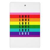 Vier liefde, trots en authenticiteit mini klembord (Achterkant)