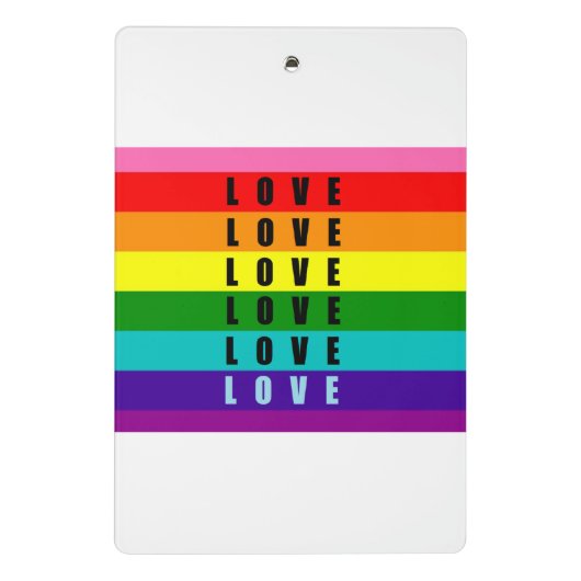 Vier liefde, trots en authenticiteit mini klembord (Achterkant)