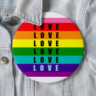 Vier liefde, trots en authenticiteit ronde button 6,0 cm