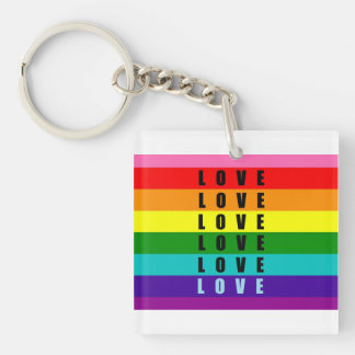 Vier liefde, trots en authenticiteit sleutelhanger