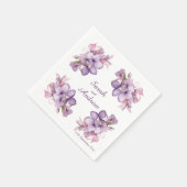 Vier Lilah Bloemen: Gepersonaliseerde bruiloft ser Servet (Hoek)