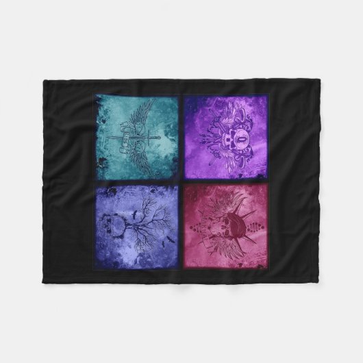 Vier Logos Blanket Fleece Deken (Voorkant (Horizontaal))