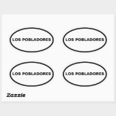 VIER Los Pobladores Ovale Sticker (Vel)