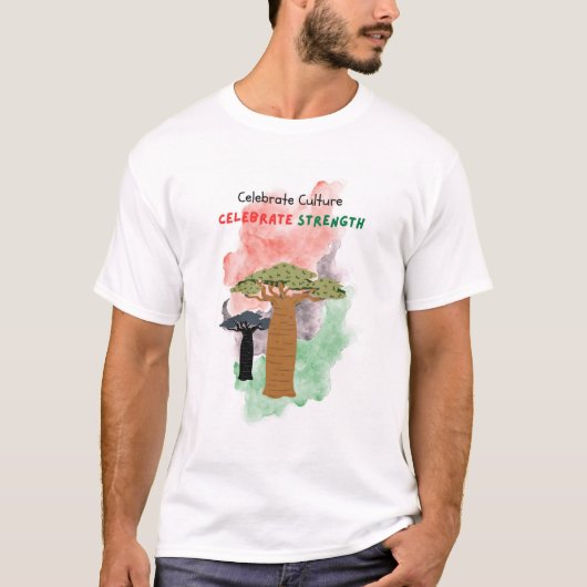 Vier maand van de zwarte geschiedenis t-shirt (Voorkant)