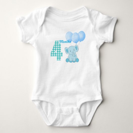 Vier maanden baby romper (Voorkant)