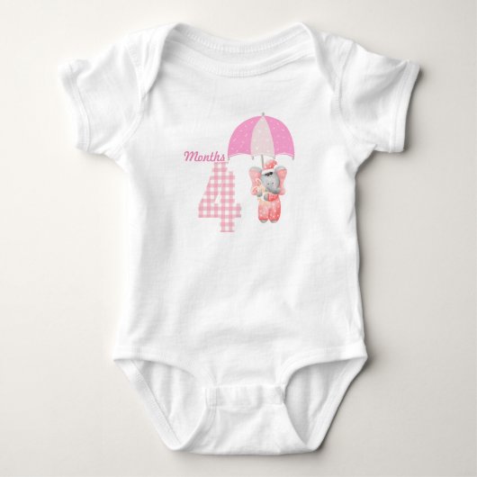 Vier maanden baby romper (Voorkant)