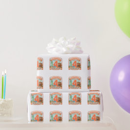 Vier maanden rond de wereld cadeaupapier