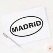 VIER Madrid Ovale Sticker (Envelop)