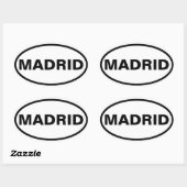 VIER Madrid Ovale Sticker (Vel)