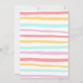 Vier magische eenhoorn 4e verjaardag kaart (Achterkant)