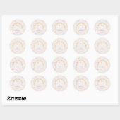 Vier Magische Eenhoorn Favor Sticker (Vel)