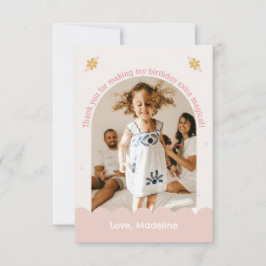 Vier Magische Eenhoorn Foto Bedanktkaart Bedankkaart