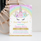 Vier Magische Meisjes Vierde Eenhoorn Verjaardag Kaart