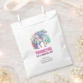 Vier magische pasteleenhoorn vierde verjaardag bedankzakje (Geknipt)