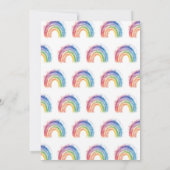 Vier magische pasteleenhoorn vierde verjaardag kaart (Achterkant)