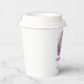 Vier magische pasteleenhoorn vierde verjaardag papieren bekers (Rechts)