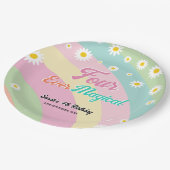 Vier magische vierde verjaardag Daisy Papieren Bordje (Gekanteld)