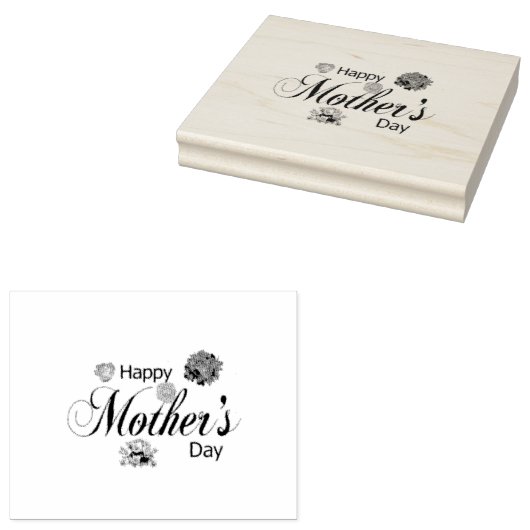 Vier mam & vreugde: Happy Moederdag Collectie Rubberstempel (Gestempeld)