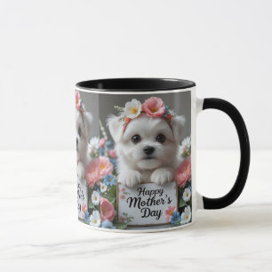 Vier mama met liefde - Happy Moederdag Mok
