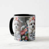 Vier mama met liefde - Happy Moederdag Mok (Voorkant links)