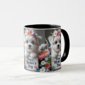 Vier mama met liefde - Happy Moederdag Mok (Voorkant rechts)