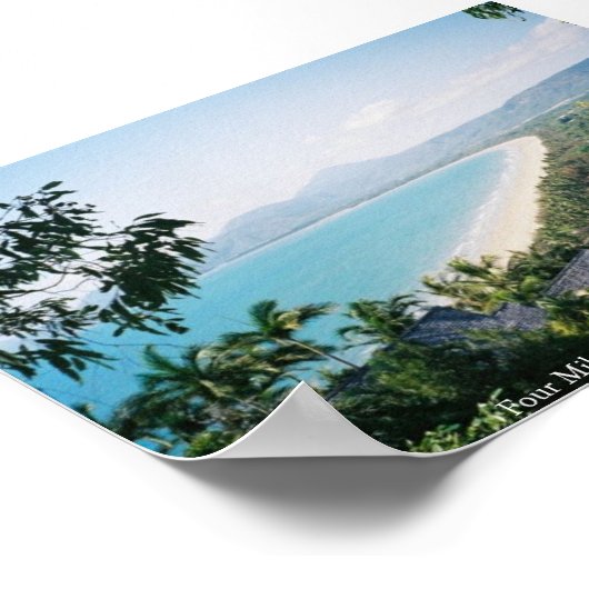 Vier mangelstrand poster (Hoek)