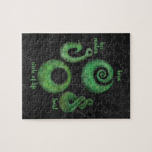 Vier Maori-symbolen Legpuzzel (Horizontaal)