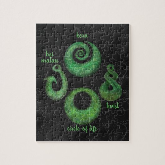 Vier Maori-symbolen Legpuzzel (Verticaal)