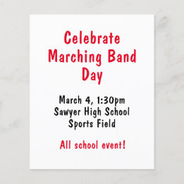 Vier Marching Band Day Flyer