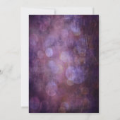 Vier mee! Handgeschreven tekst met Grunge Bokeh Kaart (Achterkant)