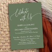 Vier mee met Ons Mooie Handgeschrift Olijfgroen Kaart