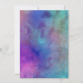 Vier mee met Ons Waterverf Harten Receptie Only Kaart (Achterkant)