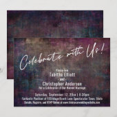 Vier mee Ons handschrift Kleurrijke Grunge Kaart (Voorkant / Achterkant)