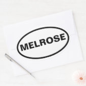 VIER Melrose Ovale Sticker (Envelop)