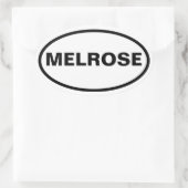 VIER Melrose Ovale Sticker (Tas)