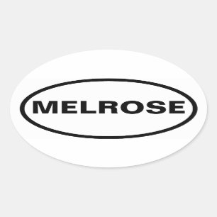 VIER Melrose Ovale Sticker