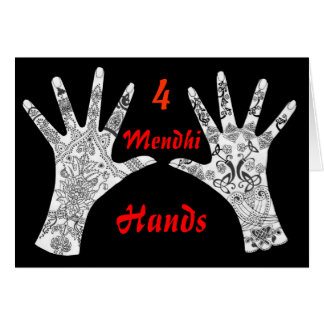 Vier Mendhi Hands