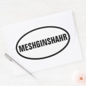 VIER Meshginshahr Ovale Sticker (Envelop)